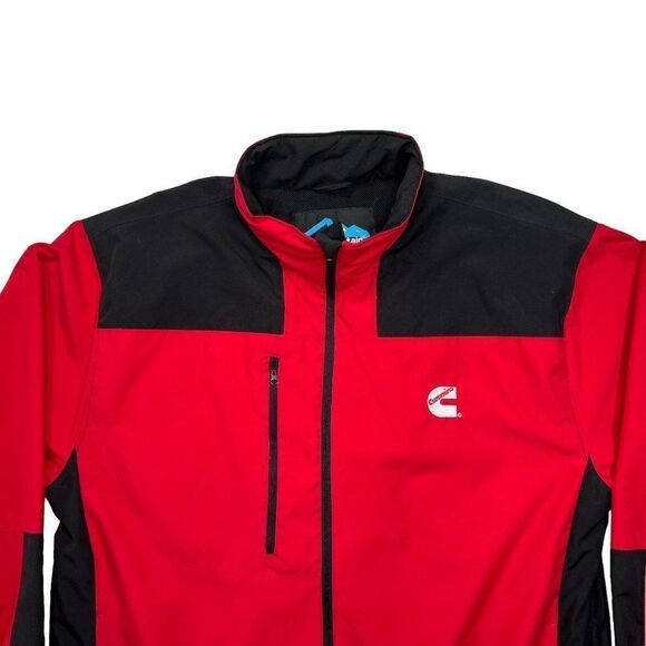 Tri-Mountian Coat Men's Size Medium‎ Red & Black Cummins Diesel Full Zip Jacket - Picture 3 of 11